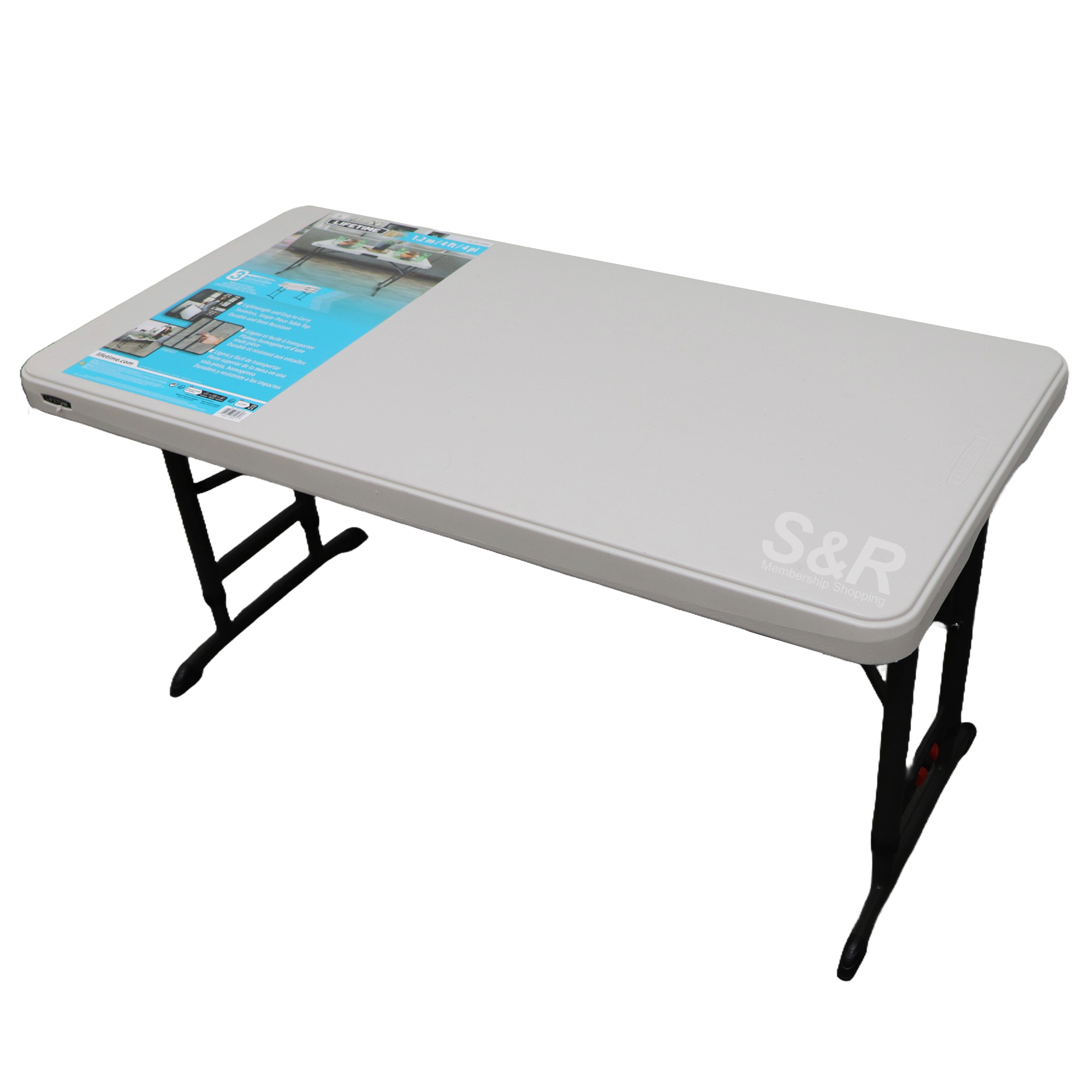 Lifetime 4ft Adjustable Table Almond Color Lifetime 4ft Adjustable Table Almond Color
